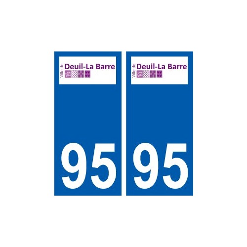 95 Ableiges logo autocollant sticker plaque immatriculation ville