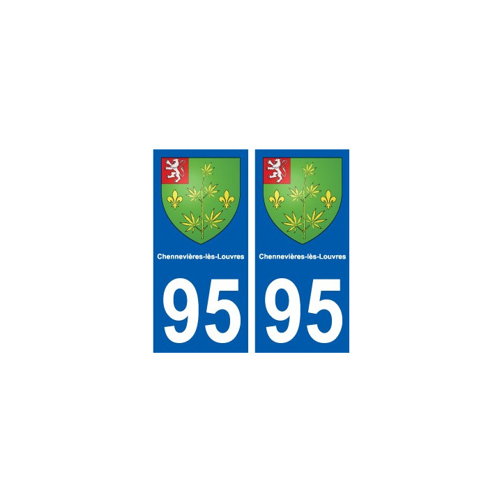 95 Viarmes wappen aufkleber typenschild aufkleber stadt