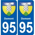 95 Viarmes stemma adesivo piastra adesivi città