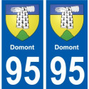 95 Viarmes wappen aufkleber typenschild aufkleber stadt