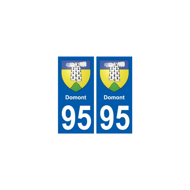 95 Viarmes coat of arms sticker plate stickers city