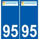 94 Créteil adesivo del logo adesivo piastra di registrazione city