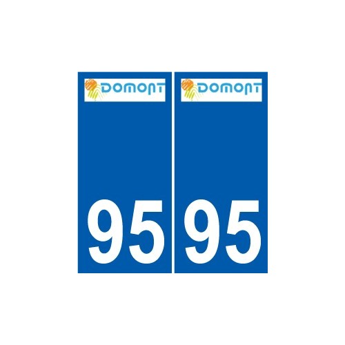 95 Ableiges logo autocollant sticker plaque immatriculation ville