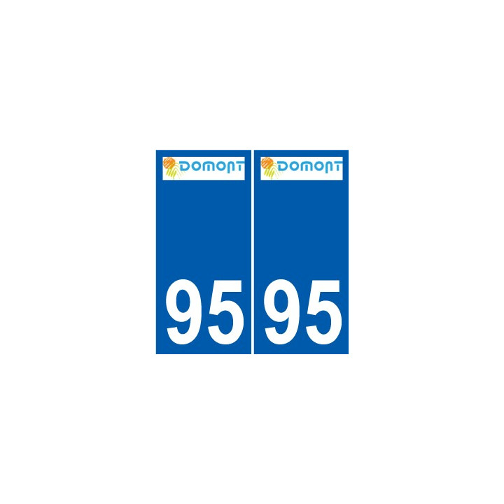 95 Ableiges logo autocollant sticker plaque immatriculation ville