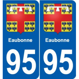 95 Viarmes escudo de armas de la etiqueta engomada de la placa de pegatinas de la ciudad