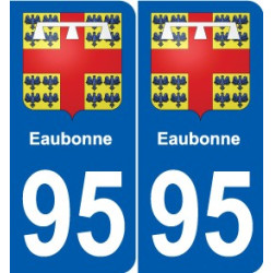 95 Viarmes coat of arms sticker plate stickers city