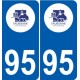 94 Créteil logo decal sticker plate registration city