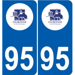 95 Ableiges logo autocollant sticker plaque immatriculation ville