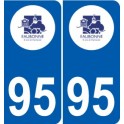 94 Créteil adesivo del logo adesivo piastra di registrazione city
