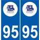 94 Créteil logo decal sticker plate registration city