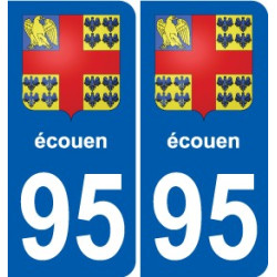 95 Ableiges blason autocollant plaque stickers ville