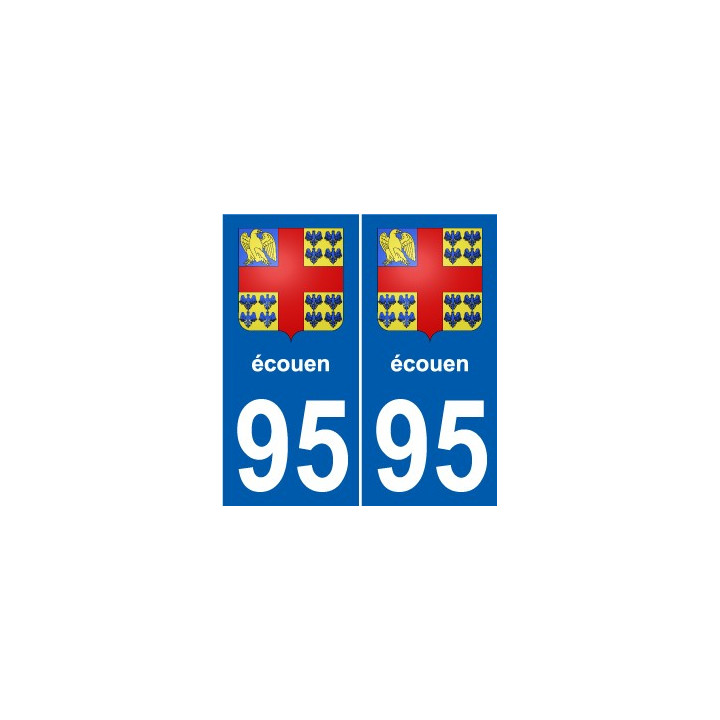 95 Ableiges blason autocollant plaque stickers ville