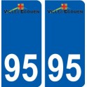 94 Créteil adesivo del logo adesivo piastra di registrazione city