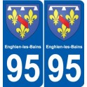 95 Viarmes coat of arms sticker plate stickers city