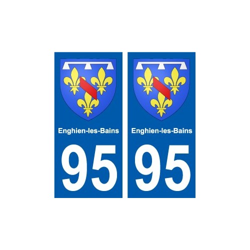 95 Viarmes coat of arms sticker plate stickers city