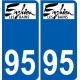 94 Créteil logo decal sticker plate registration city