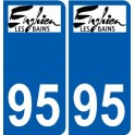 95 Ableiges logo autocollant sticker plaque immatriculation ville