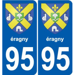 95 Viarmes coat of arms sticker plate stickers city