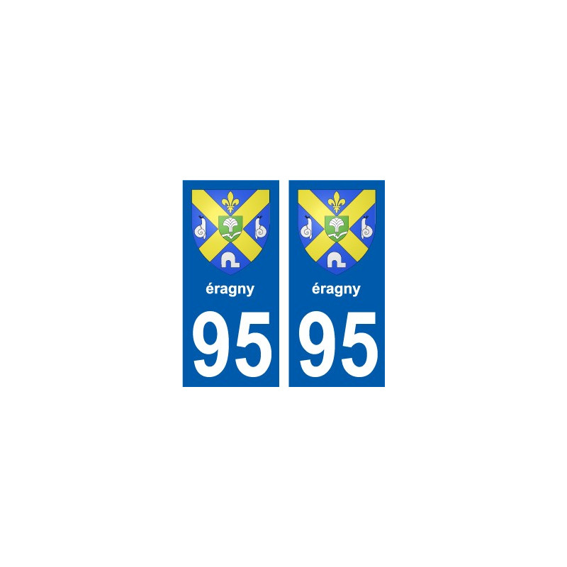 95 Ableiges blason autocollant plaque stickers ville