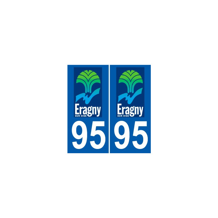 95 Ableiges logo autocollant sticker plaque immatriculation ville
