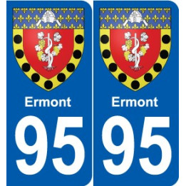 95 Viarmes coat of arms sticker plate stickers city
