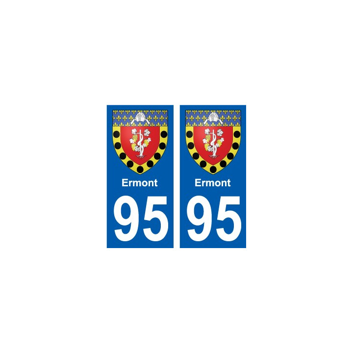 95 Ableiges blason autocollant plaque stickers ville
