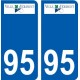 94 Créteil logo decal sticker plate registration city