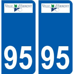 94 Créteil logotipo de la calcomanía de la placa etiqueta de registro de la ciudad