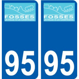 94 Créteil logotipo de la calcomanía de la placa etiqueta de registro de la ciudad