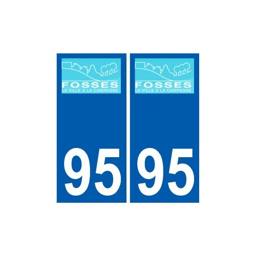 94 Créteil logotipo de la calcomanía de la placa etiqueta de registro de la ciudad