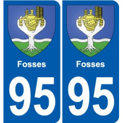 95 Viarmes wappen aufkleber typenschild aufkleber stadt