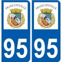 94 Créteil logotipo de la calcomanía de la placa etiqueta de registro de la ciudad