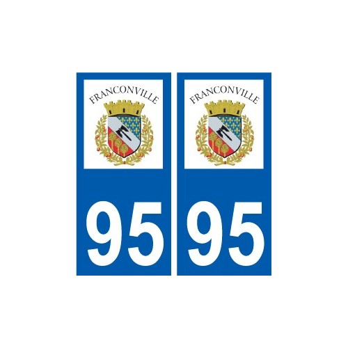 94 Créteil logotipo de la calcomanía de la placa etiqueta de registro de la ciudad
