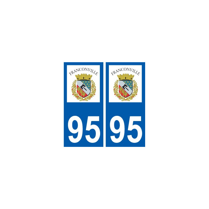 94 Créteil logotipo de la calcomanía de la placa etiqueta de registro de la ciudad
