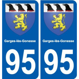 95 Viarmes coat of arms sticker plate stickers city
