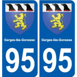 95 Ableiges blason autocollant plaque stickers ville
