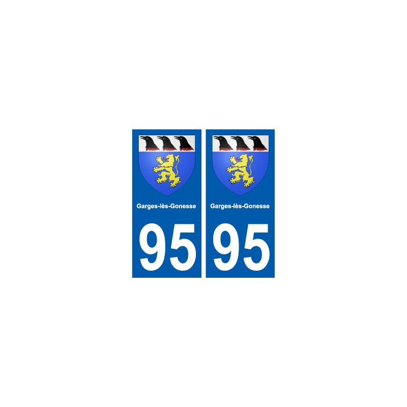 95 Ableiges blason autocollant plaque stickers ville