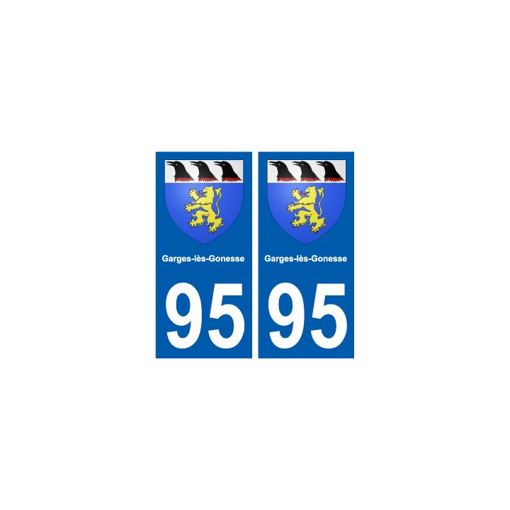 95 Ableiges blason autocollant plaque stickers ville
