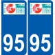 94 Créteil logo decal sticker plate registration city
