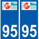 94 Créteil logo decal sticker plate registration city
