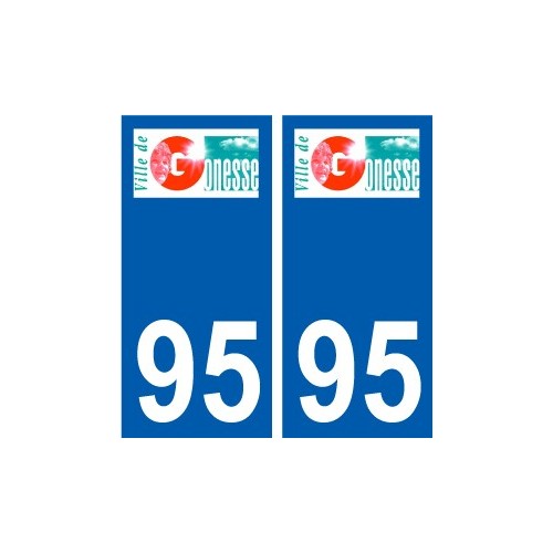 94 Créteil logotipo de la calcomanía de la placa etiqueta de registro de la ciudad
