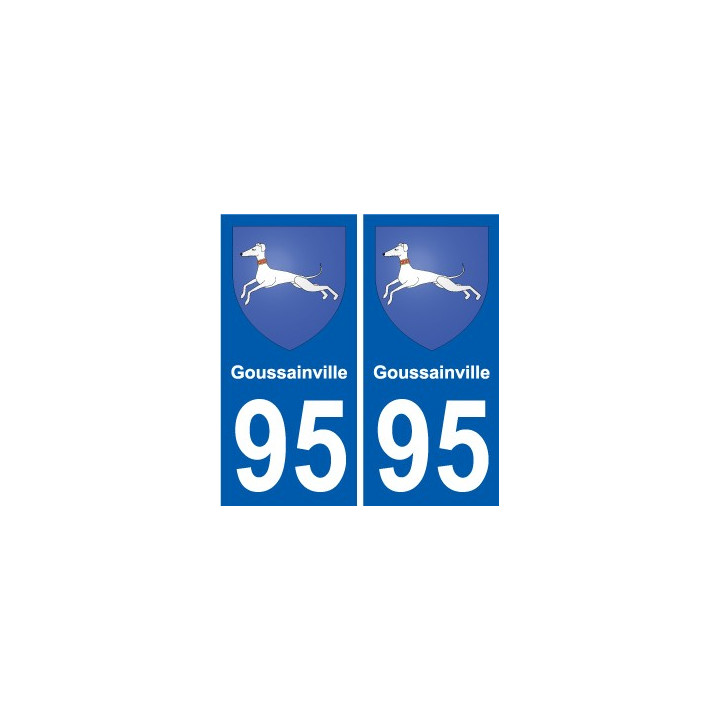 95 Viarmes escudo de armas de la etiqueta engomada de la placa de pegatinas de la ciudad