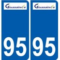 94 Créteil adesivo del logo adesivo piastra di registrazione city
