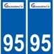 94 Créteil adesivo del logo adesivo piastra di registrazione city