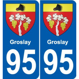 95 Viarmes wappen aufkleber typenschild aufkleber stadt