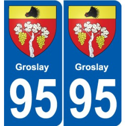95 Viarmes wappen aufkleber typenschild aufkleber stadt