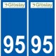 94 Créteil logo aufkleber sticker plakette ez stadt