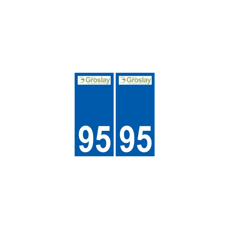 94 Créteil adesivo del logo adesivo piastra di registrazione city