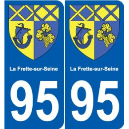 95 Viarmes coat of arms sticker plate stickers city