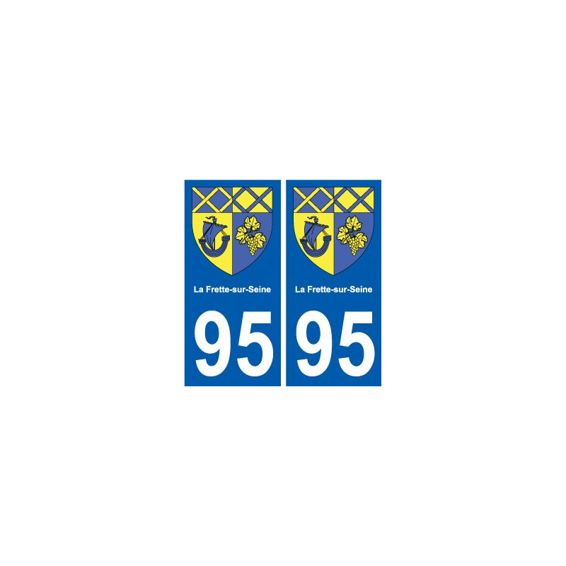 95 Viarmes wappen aufkleber typenschild aufkleber stadt